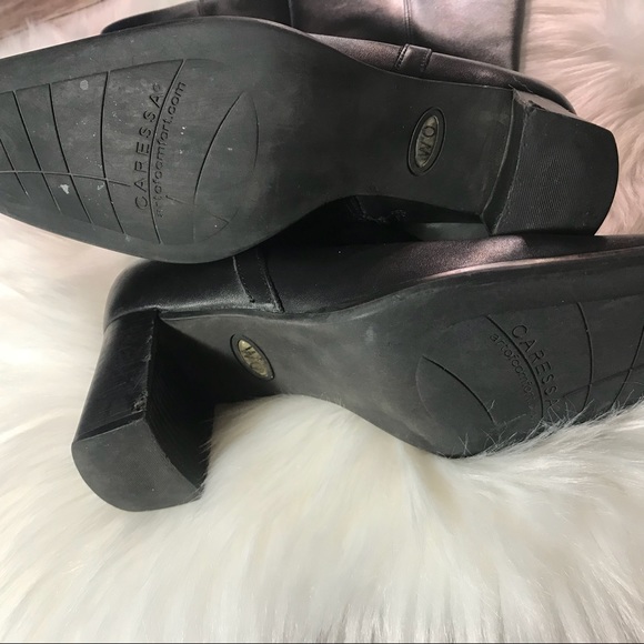 Caressa black leather boots sz6 good condition. - Picture 6 of 8
